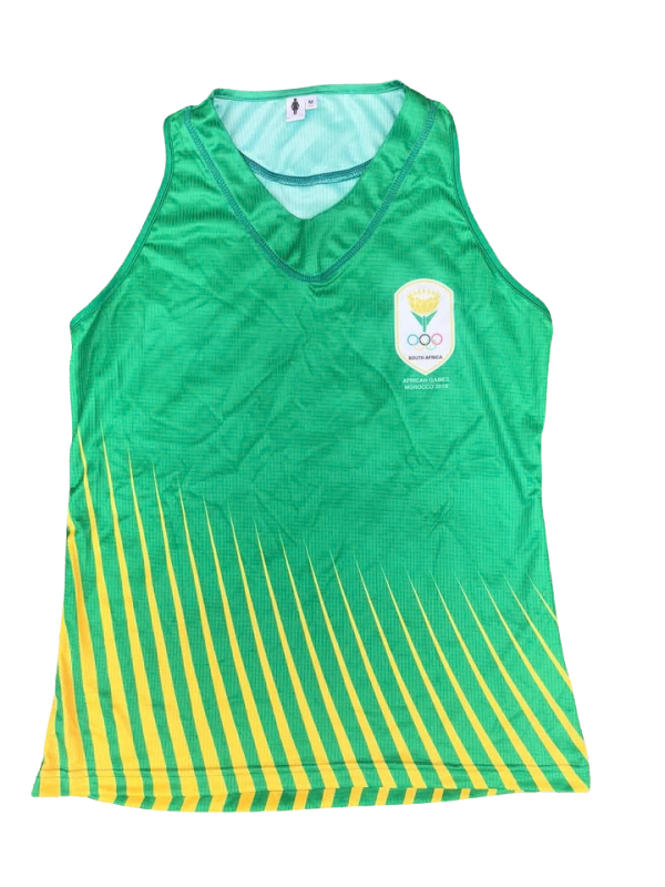 Official Team South Africa Women's Vest African Games Morocco 2019 (M)