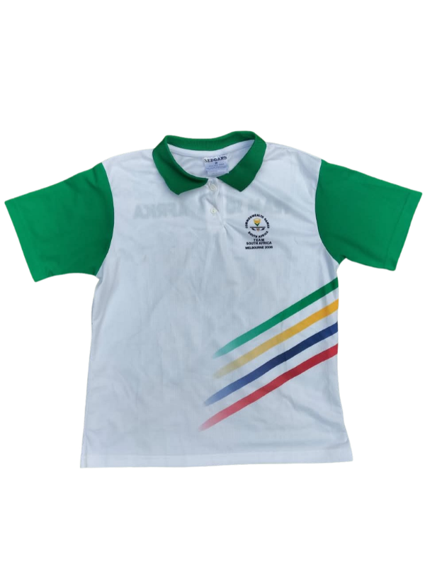 Official Team South Africa Polo - Commonwealth Games Melbourne 2006 (M)