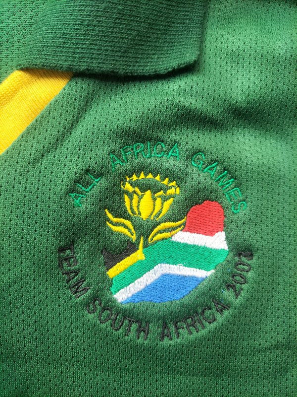 Official Team South Africa Golf Shirt All Africa Games 2003
